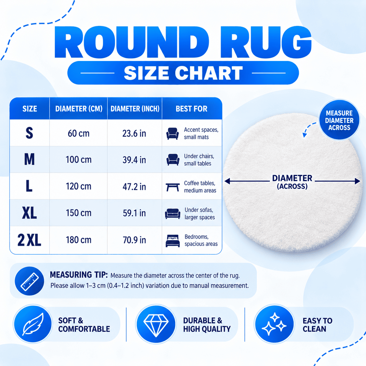 Personalized Cat Christmas Round Rug - Custom Name | Christmas Gift | RRD01 Pets